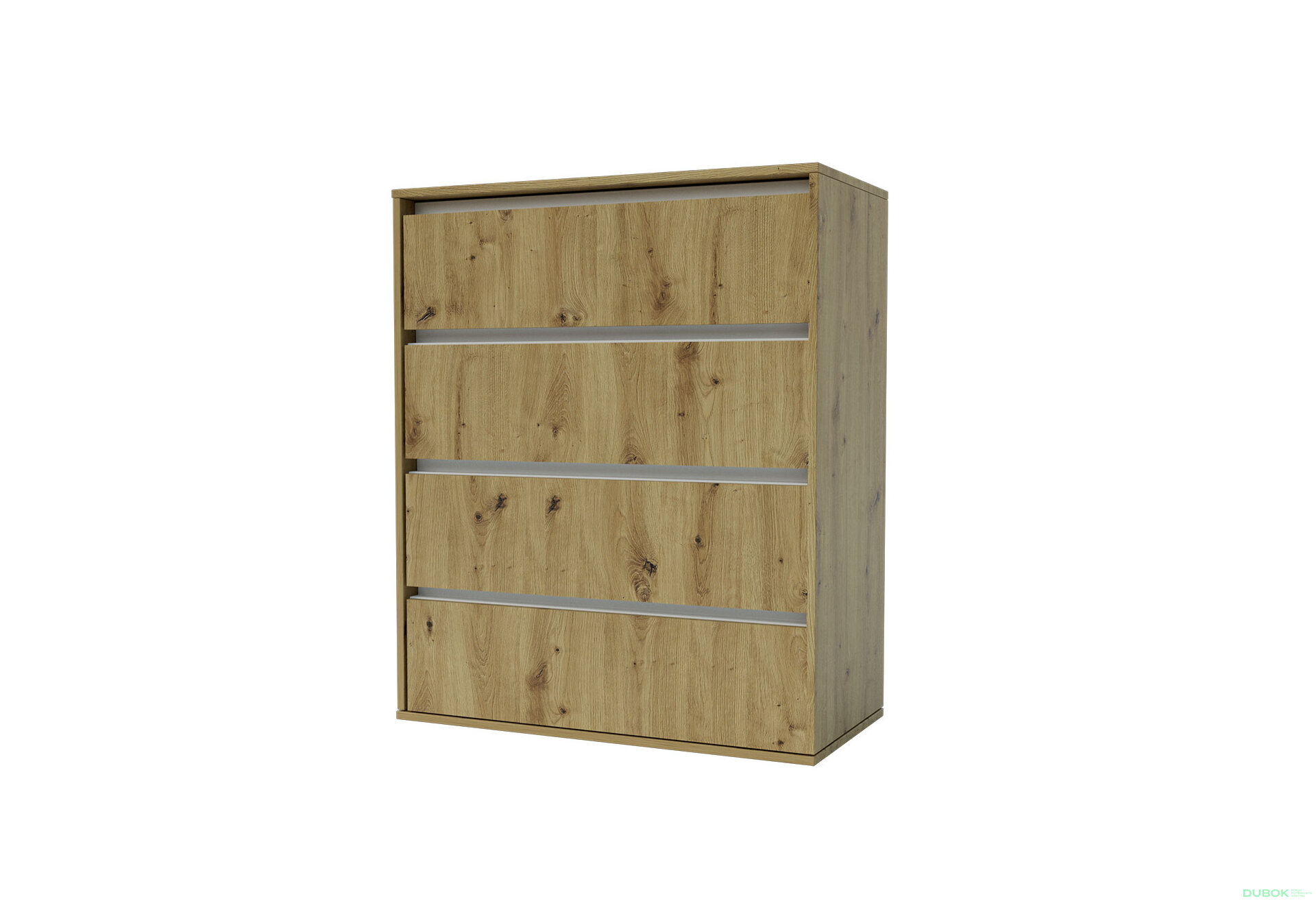 Obrázek 1 - Komoda Idea K 1000/800/4š dub artisan / nymphaea alba