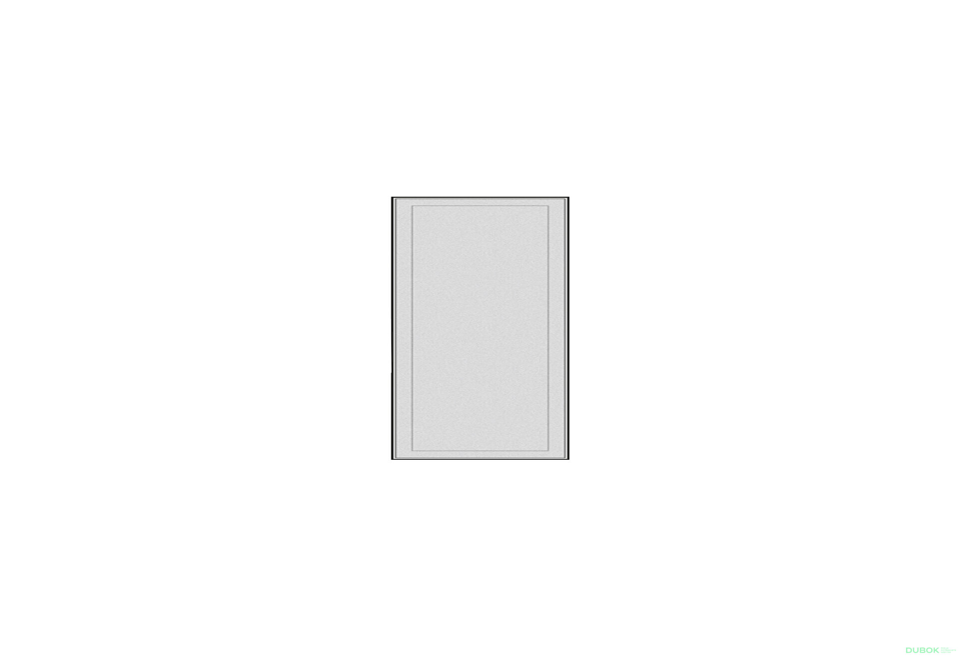 Obrázek 1 - Fasáda F-500x695 (A) sklo satén (FP-1) AL