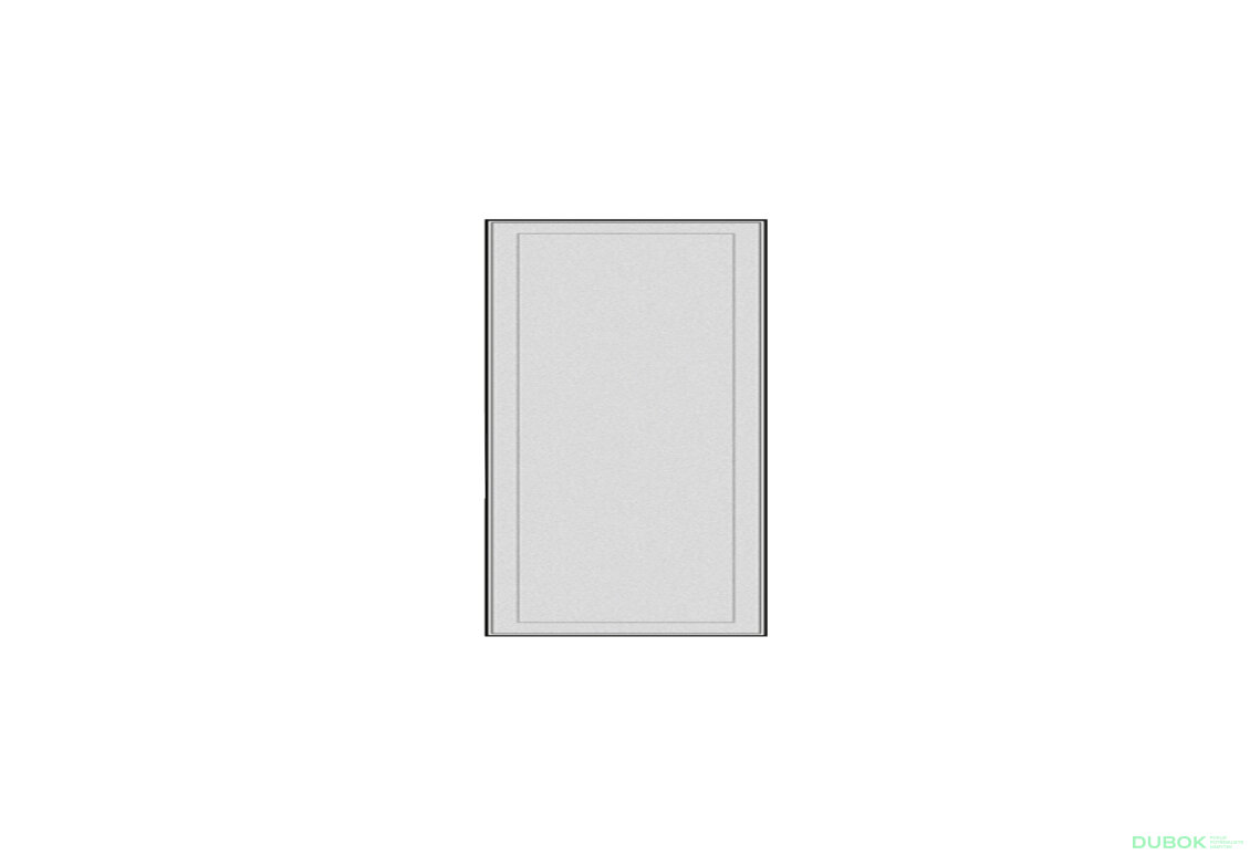 Fasáda F-500x695 (A) sklo satén (FP-1) AL