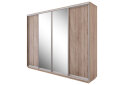 Obrázek 2 - Skříň s posuvnými dveřmi 2 DTD + 2 zrcadla 300x240x60 Dub sonoma