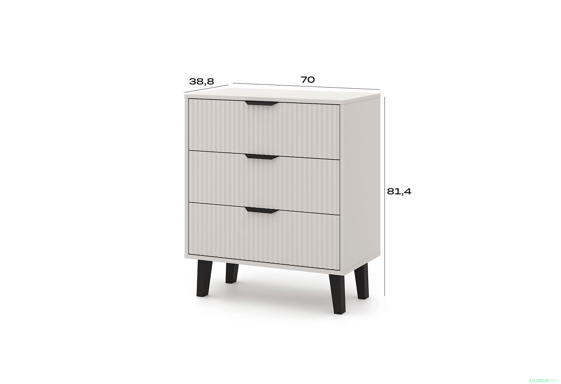 Obrázek 6 - Komoda Borg Duo 3Š kašmír