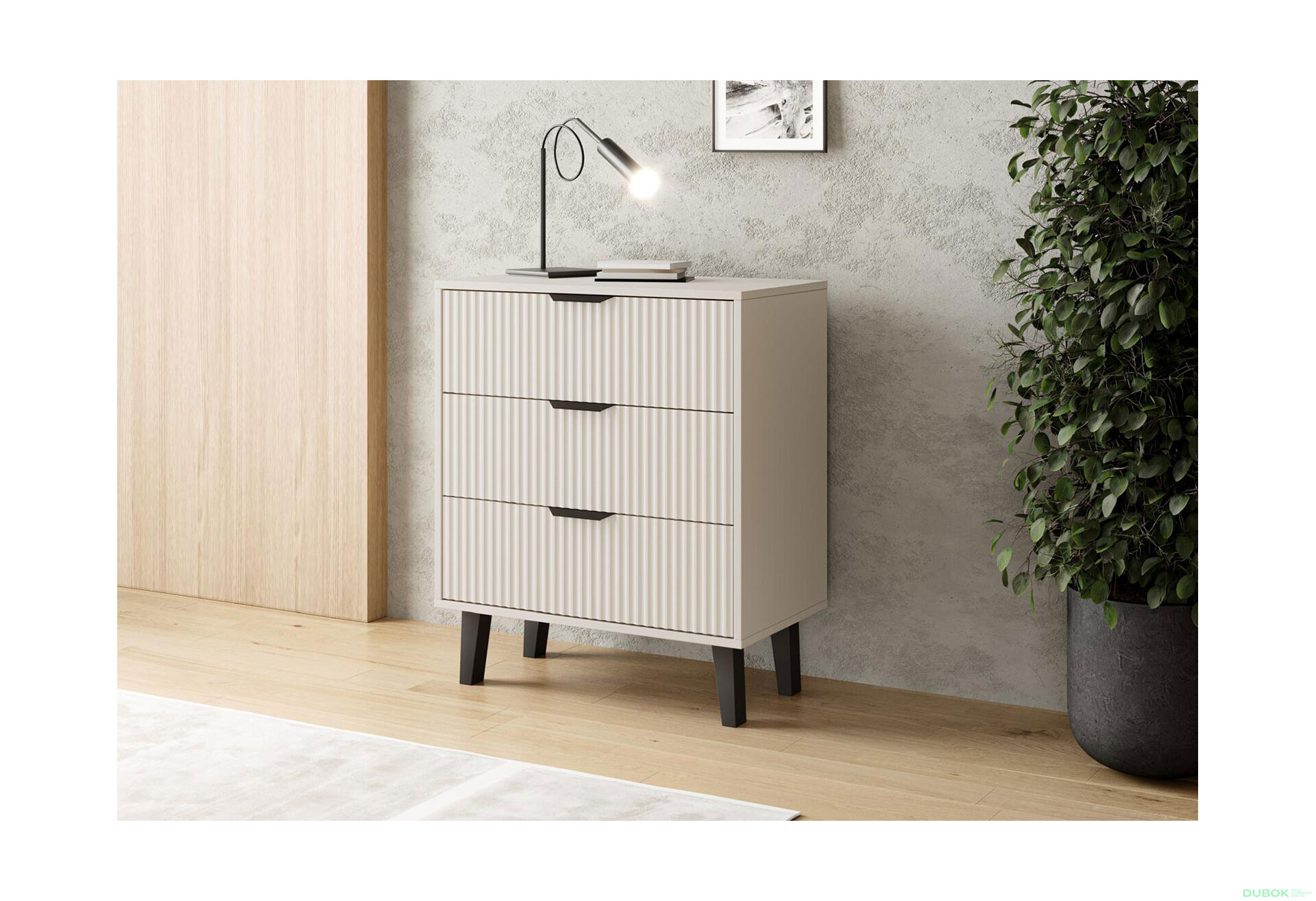 Obrázek 2 - Komoda Borg Duo 3Š kašmír