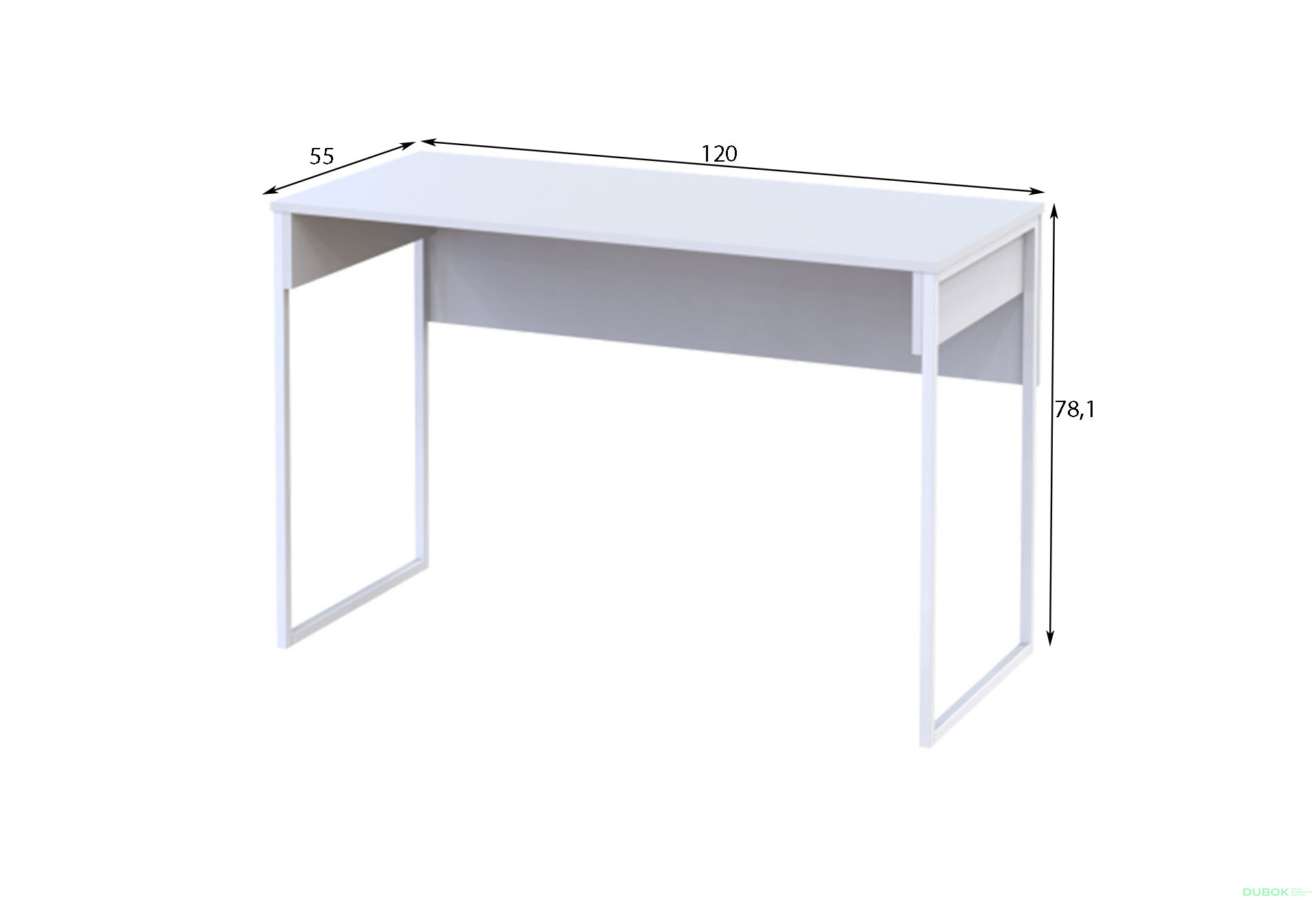 Obrázek 6 - Psací stůl Bart Lite 120 cm Bílý