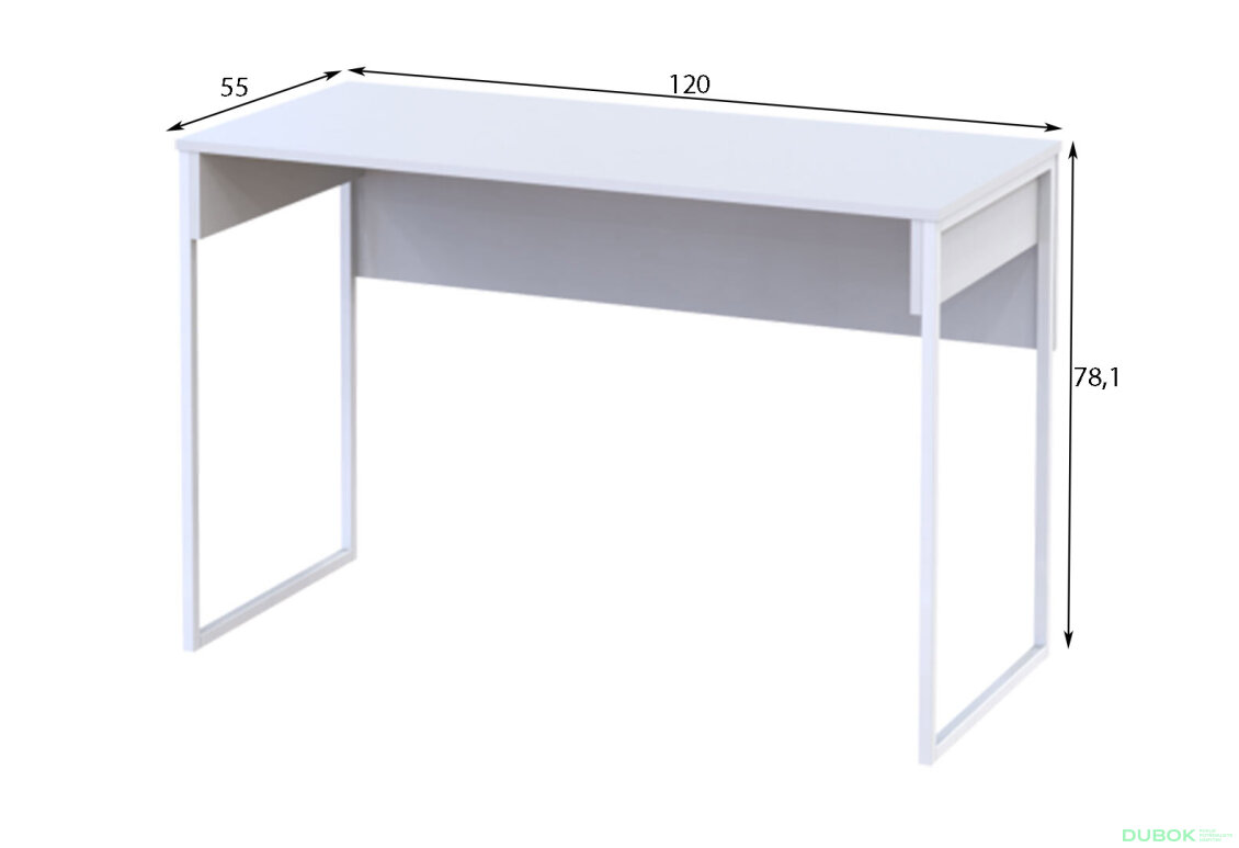 Obrázek 6 - Psací stůl Bart Lite 120 cm Bílý