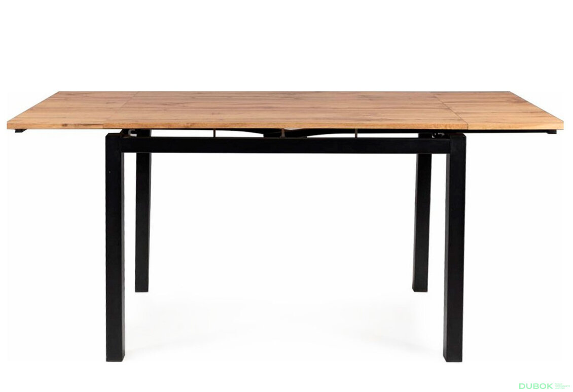 Obrázek 3 - Stůl GD-017 110(170)x74 dub artisan / matná černá kov