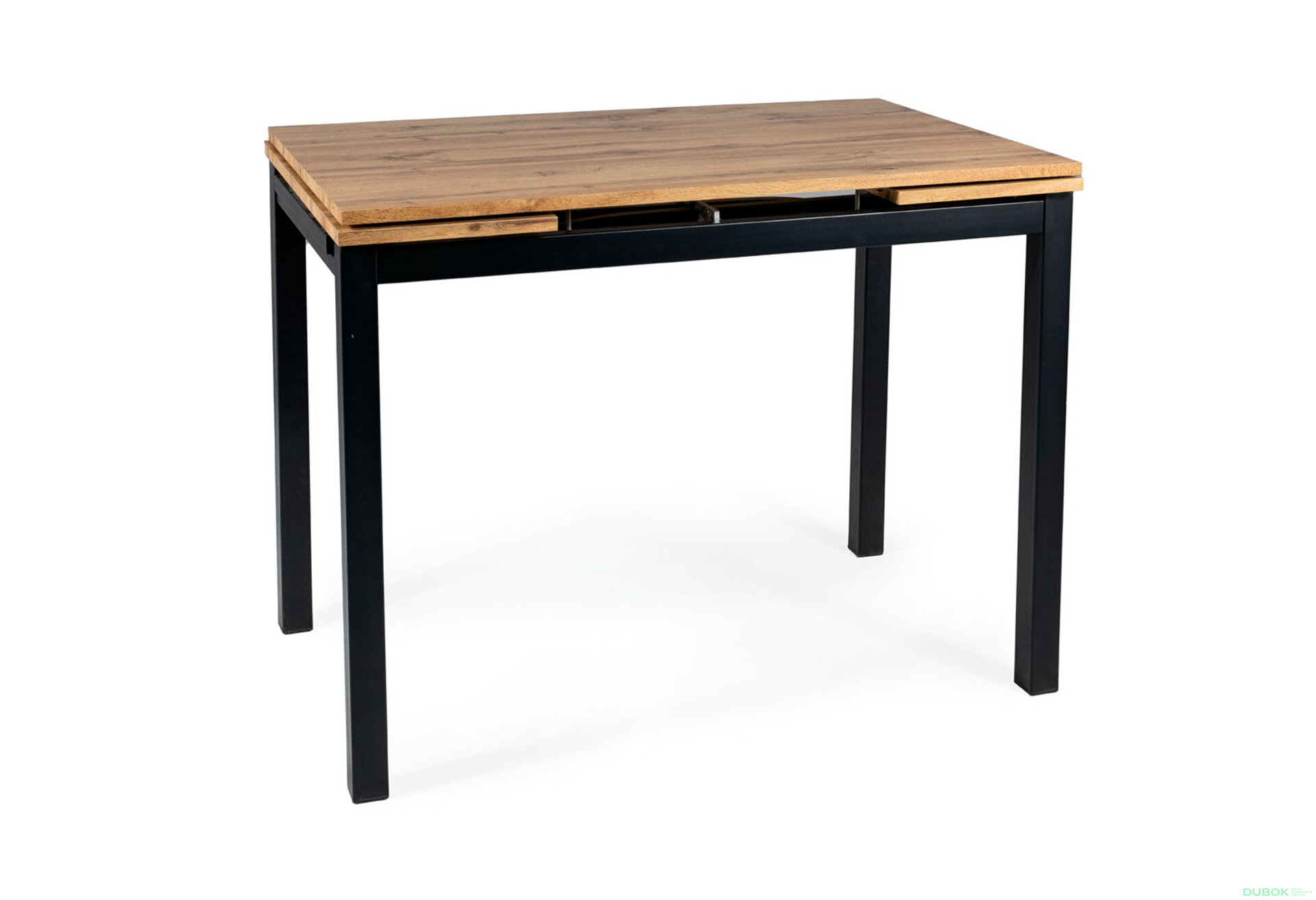 Obrázek 5 - Stůl GD-017 110(170)x74 dub artisan / matná černá kov