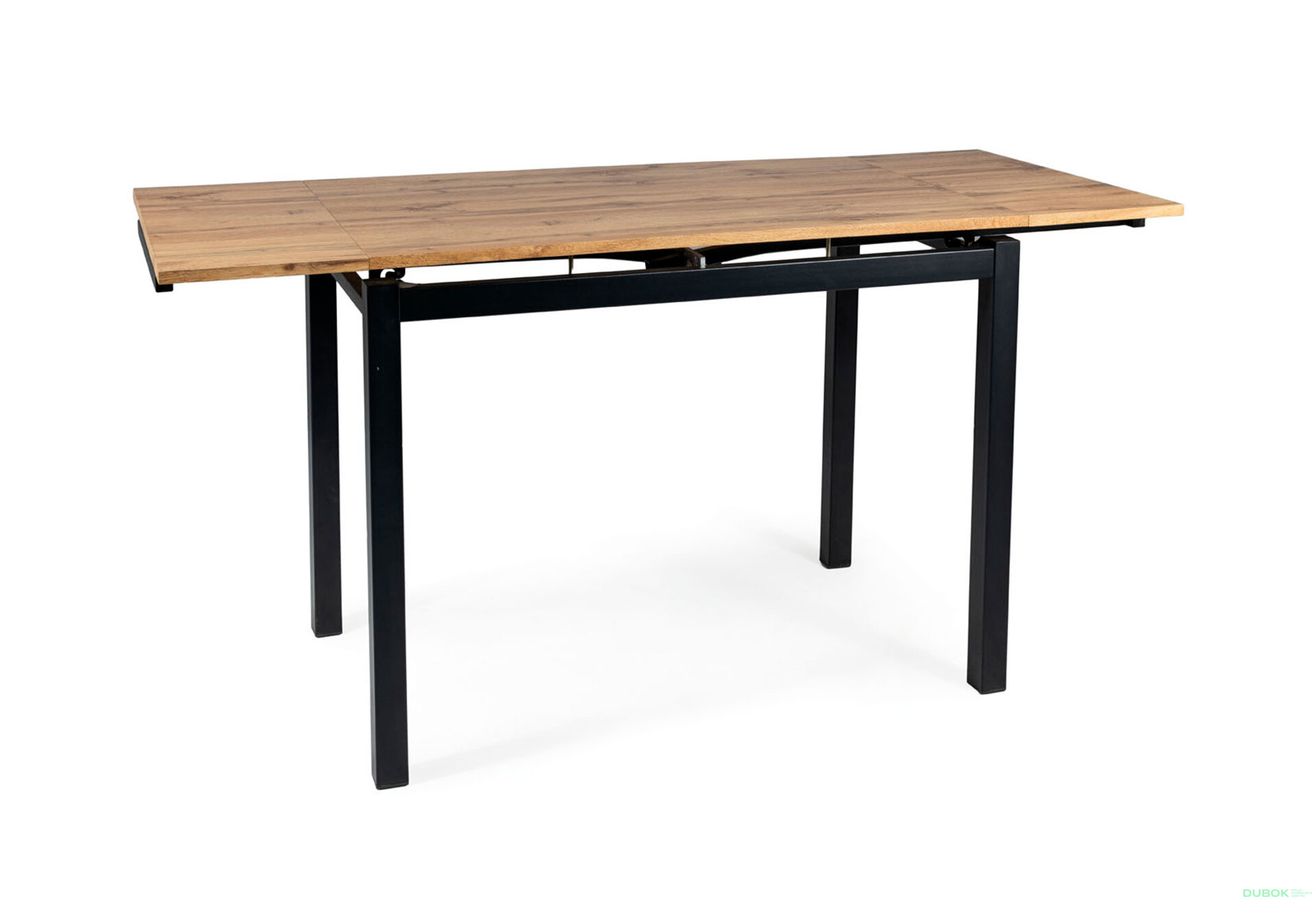 Obrázek 4 - Stůl GD-017 110(170)x74 dub artisan / matná černá kov