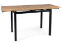 Obrázek 4 - Stůl GD-017 110(170)x74 dub artisan / matná černá kov