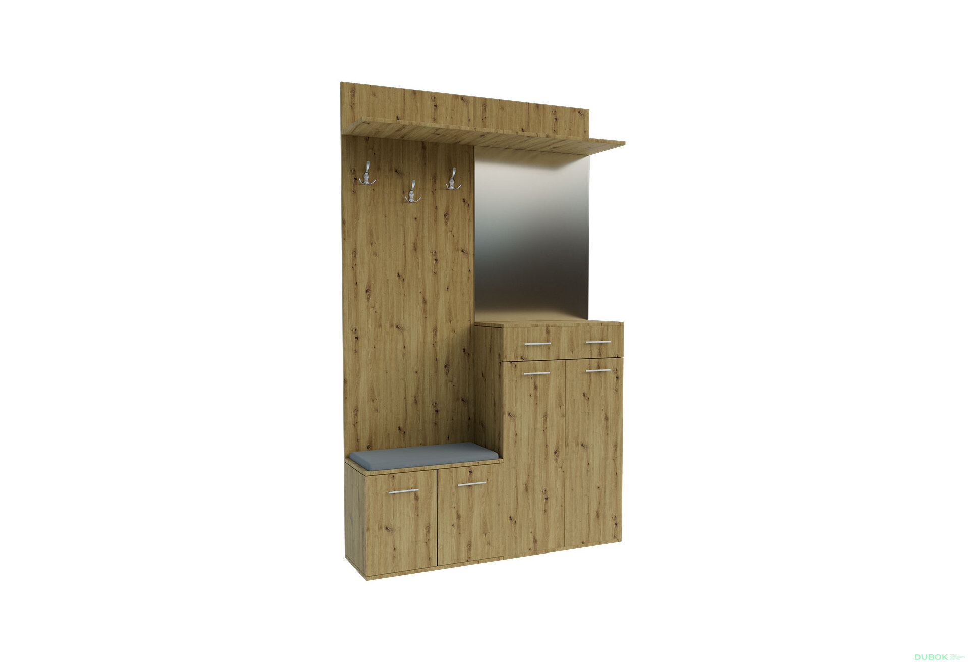 Obrázek 2 - Předsíňová sestava Armario 120 cm Dub artisan