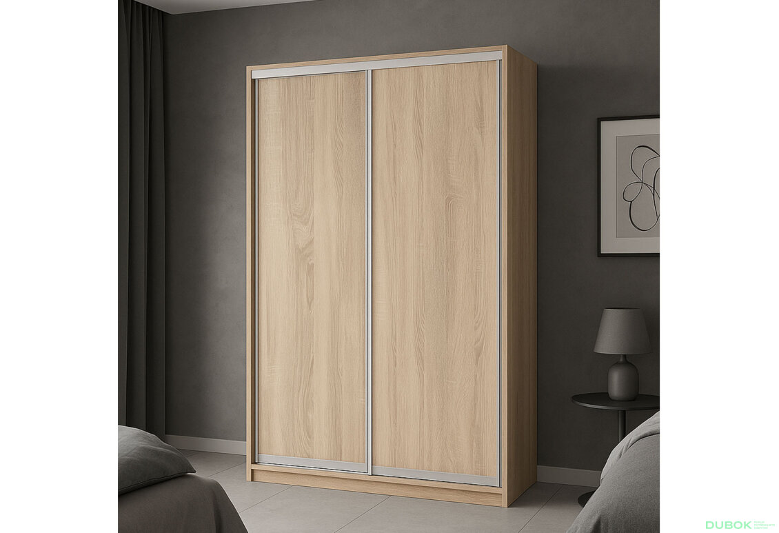 Obrázek 2 - Skříň 2D 1500x2400x600, 2 DTD, Světlý dub sonoma