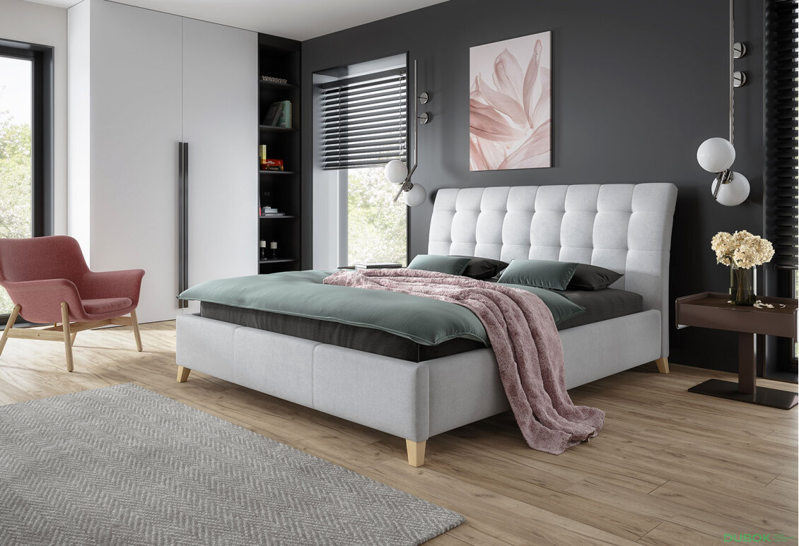 Obrázek 2 - Postel Verona 180x200 Solid 80 Davis E10 Buk