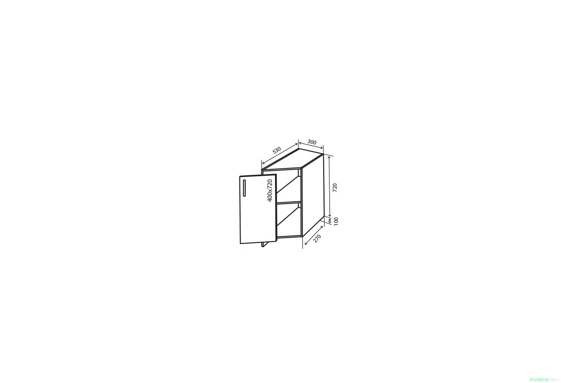 Obrázek 1 - N37 Konec skříňky RioLine Luxe / RióLine Luxe Lesklý