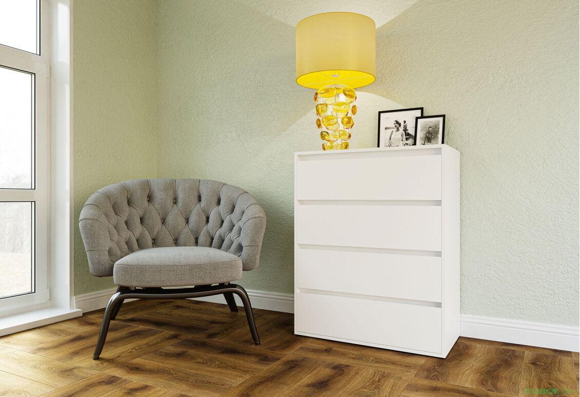 Obrázek 2 - Komoda se 4 zásuvkami Idea K 80 cm Nymphaea alba