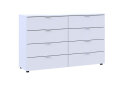 Obrázek 3 - Komoda Ron 8 s 8 zásuvkami 130x38x81 bílý