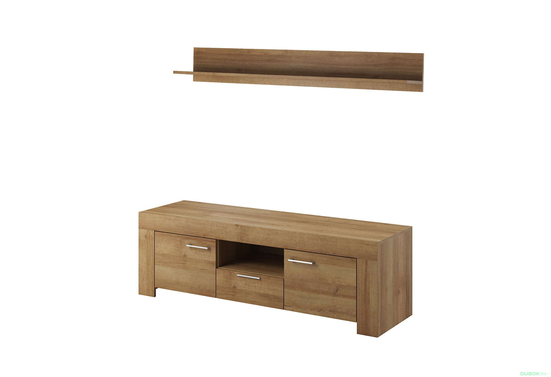 Obrázek 1 - TV stolek SRTV155 + Police P155 Sky dub riviéra