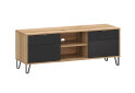 Obrázek 6810 - Obývací sestava 3.0 m dub evok / černý Bellano