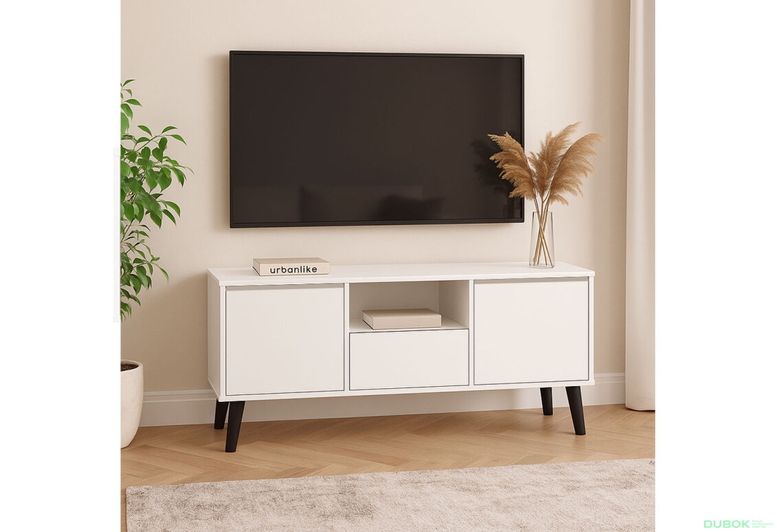 Obrázek 2 - TV stolek 2d1s Borg biały (P)