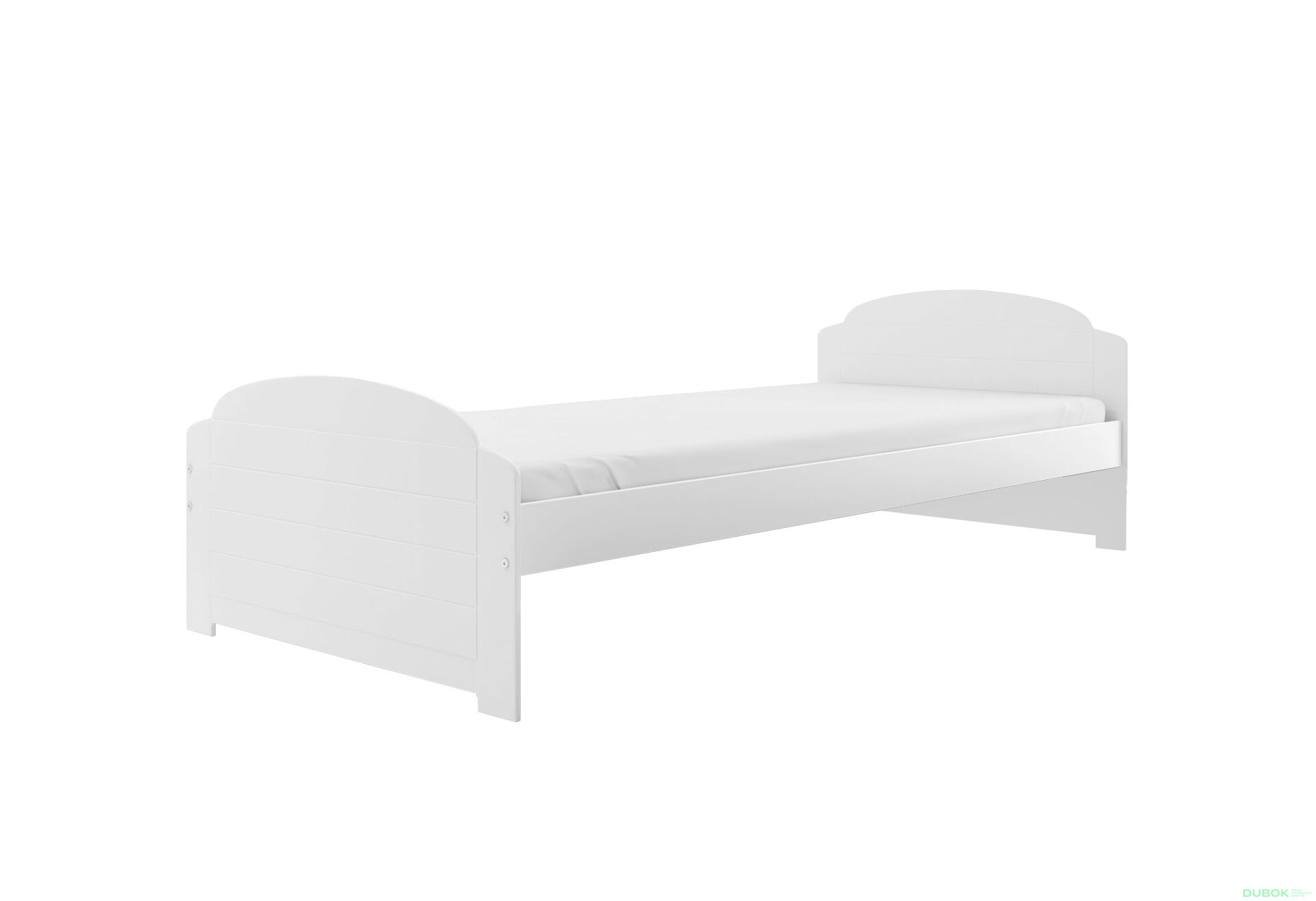 Obrázek 1 - Postel Lili bílé 90x200 cm s roštem, matrací