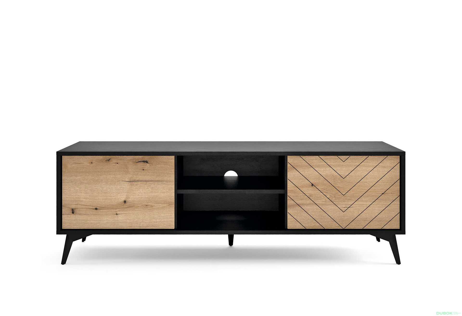 Obrázek 2 - TV stolek 154 evoke dub / černá Diamond