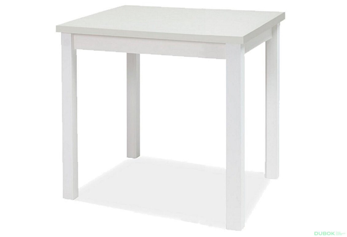 Stůl Adam 90x65 bílý mat