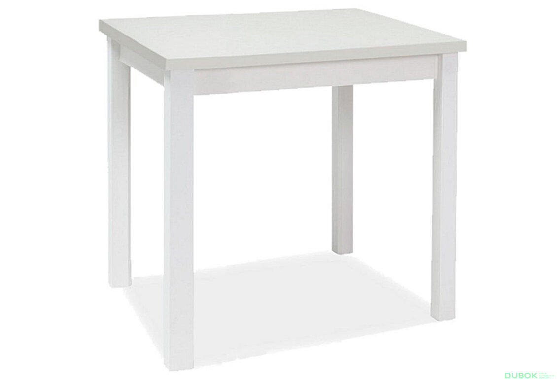 Obrázek 2 - Stůl Adam 90x65 bílý mat