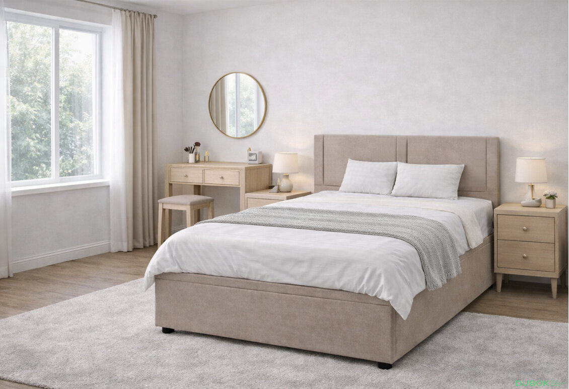 Obrázek 2 - Postel Fro Sol 160x200 s roštem, úložným prostorem Mono 233, béž