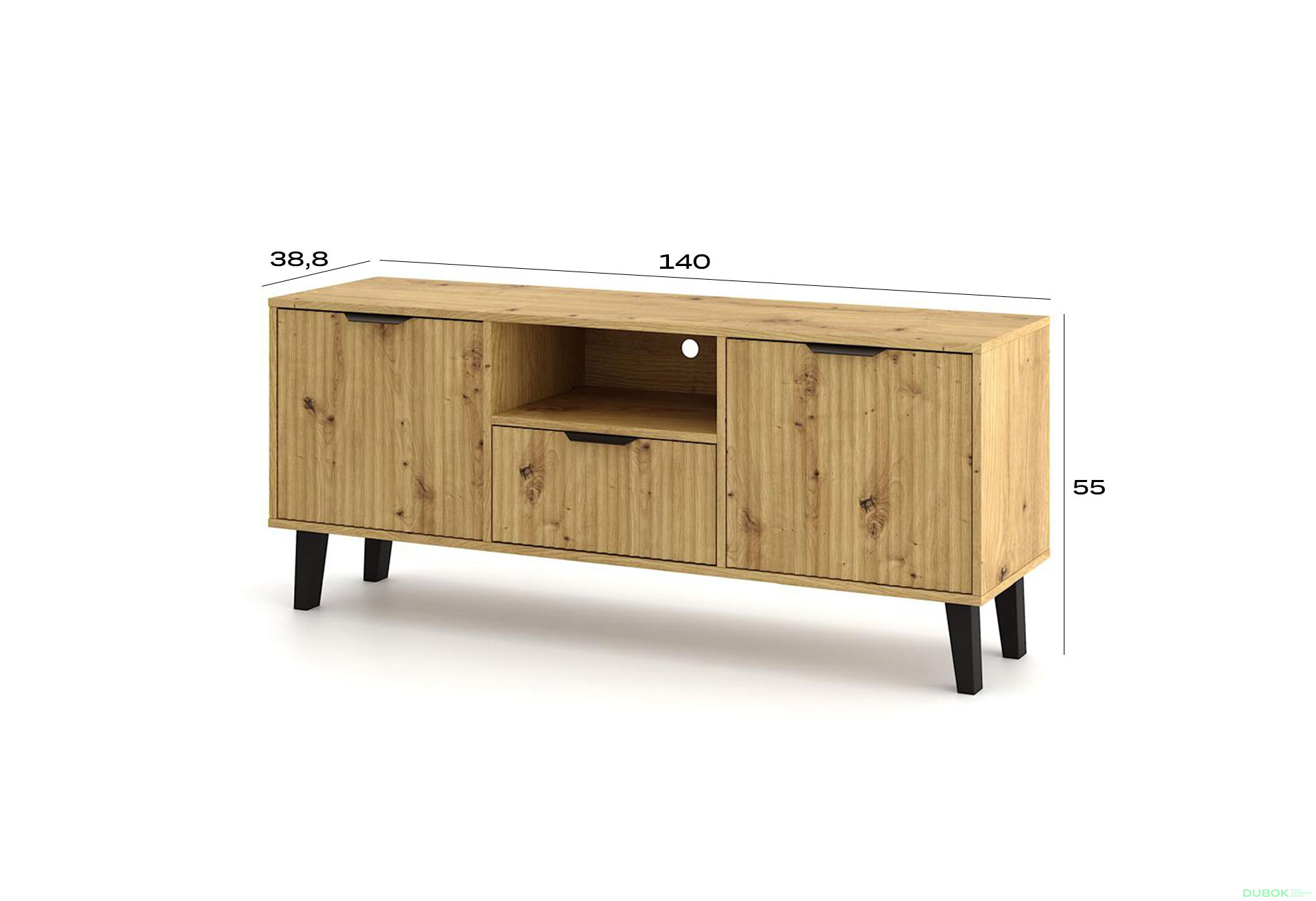Obrázek 5 - TV stolek Borg Duo 2d1s dub artisan