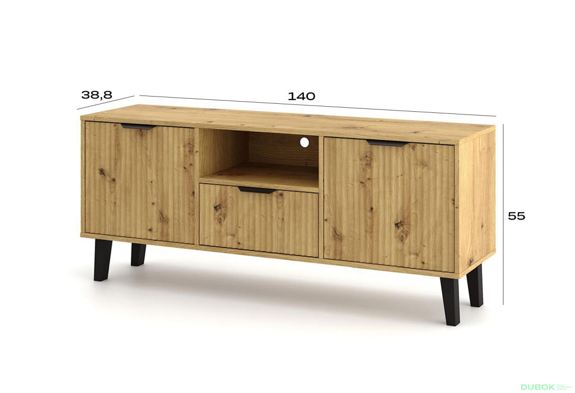 Obrázek 5 - TV stolek Borg Duo 2d1s dub artisan