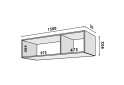 Obrázek 2 - Modul №31 A-1500x400 DTD 18 mm dub appalache