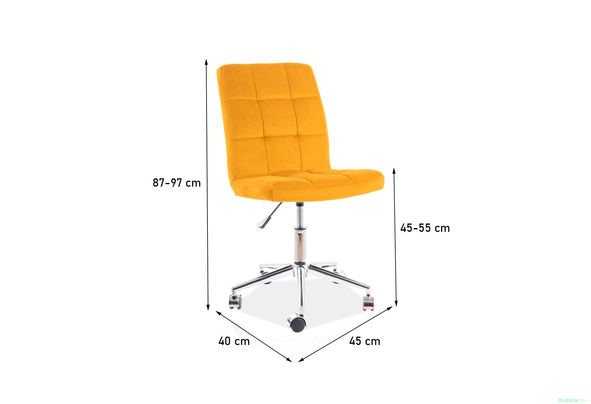 Obrázek 3 - Otočné křeslo Q-020 Velvet, kari Bluvel 68