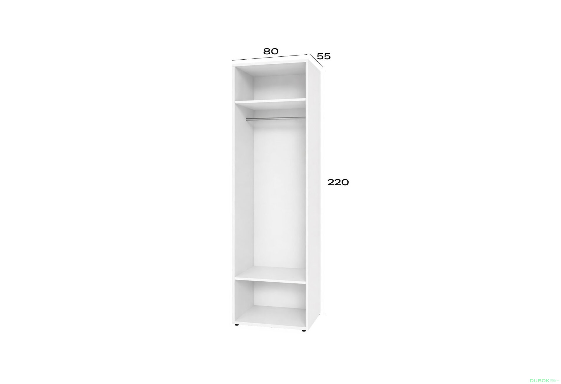 Obrázek 2 - Korpus modul 1 (h-2200*800) nymphaea alba Space