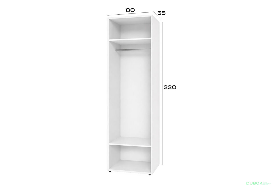 Obrázek 2 - Korpus modul 1 (h-2200*800) nymphaea alba Space