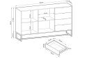 Obrázek 12 - Komoda AK153 dub artisan Amber