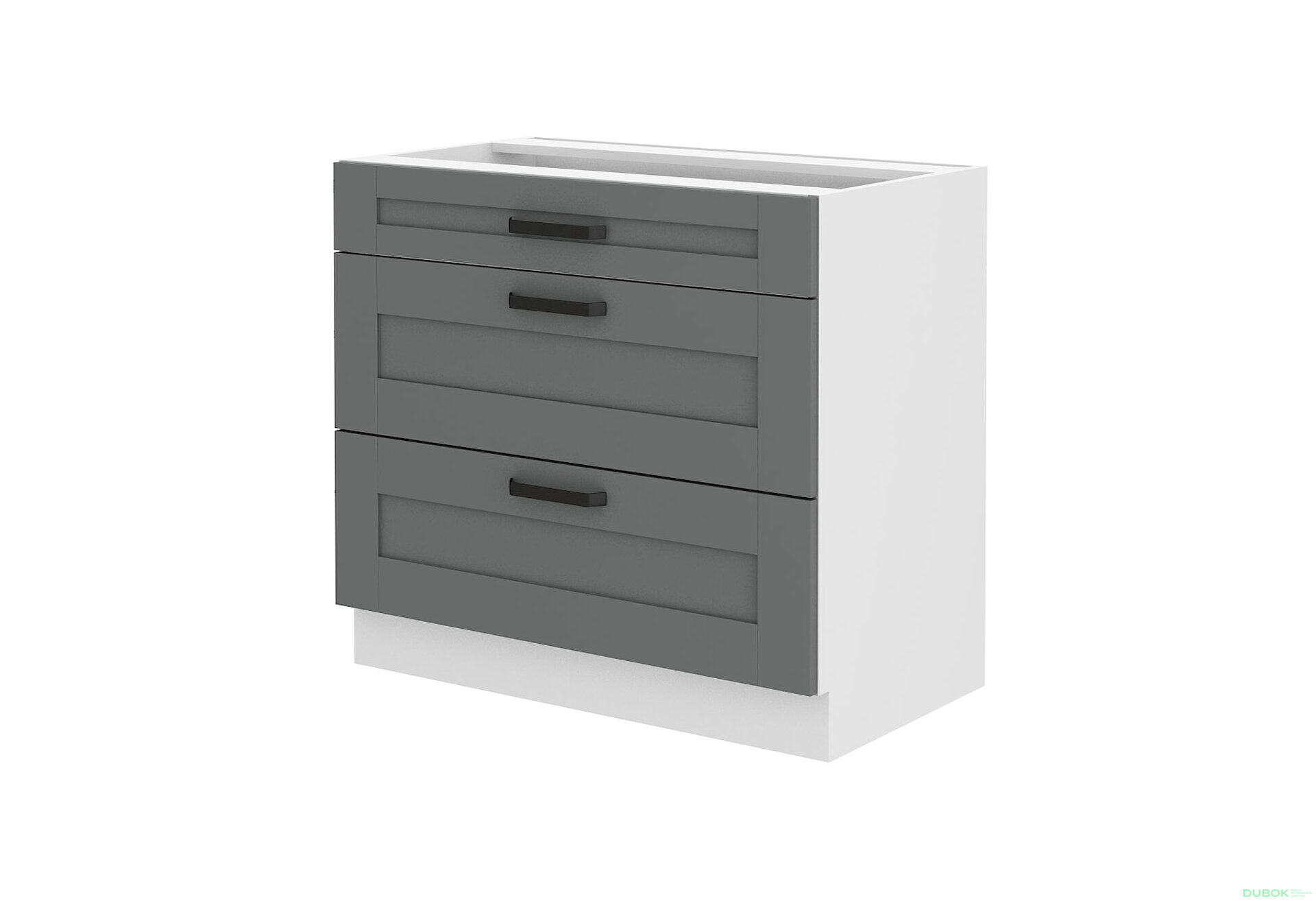 Obrázek 4532 - Kuchyňská sestava 1.2+2.4 m Luna bílý / dust grey