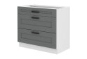 Obrázek 4532 - Kuchyňská sestava 1.2+2.4 m Luna bílý / dust grey