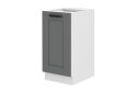 Obrázek 4538 - Kuchyňská sestava 1.2+2.4 m Luna bílý / dust grey