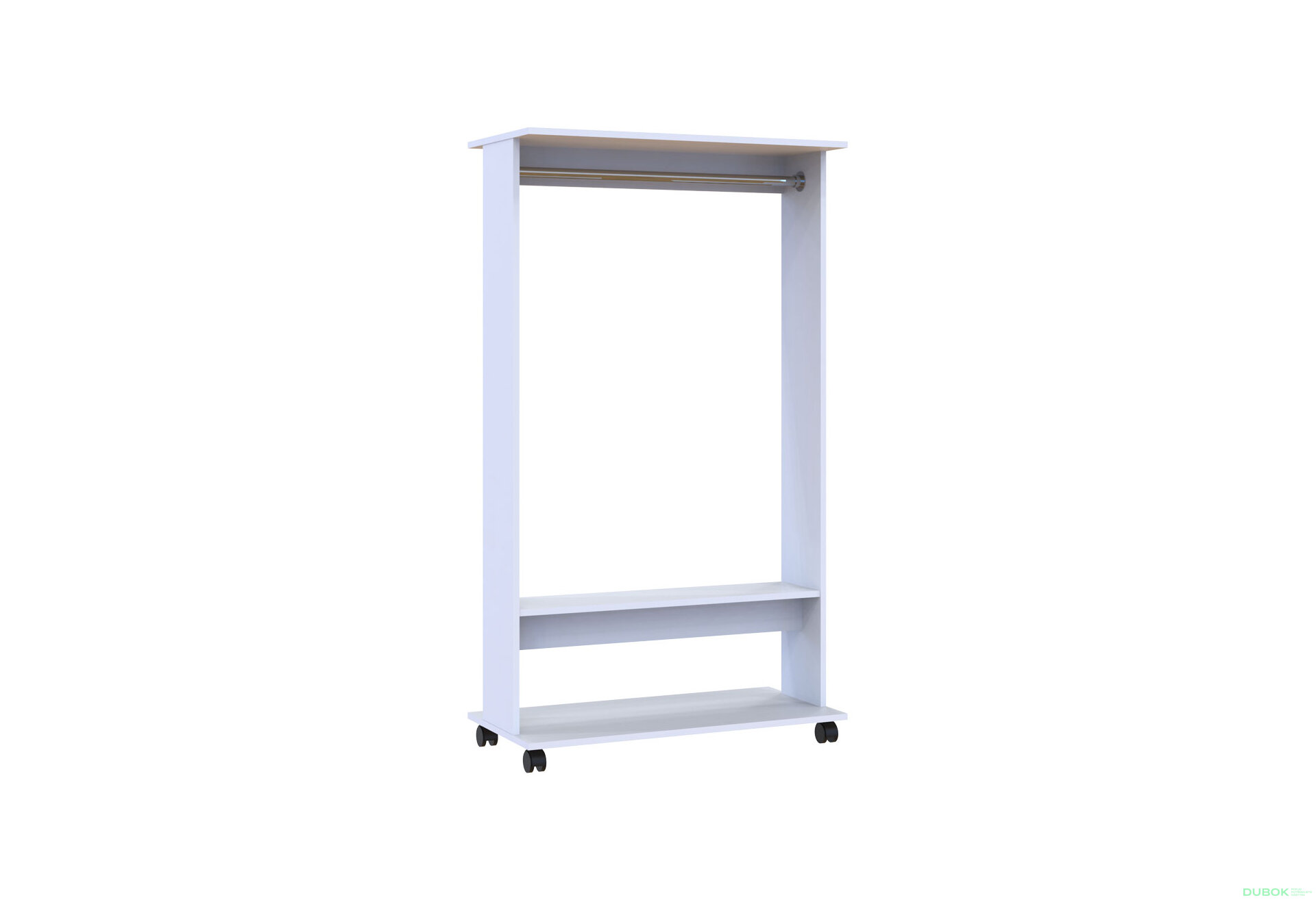 Obrázek 5 - Garderobní stojan s tyčí D2 85 cm Bílá