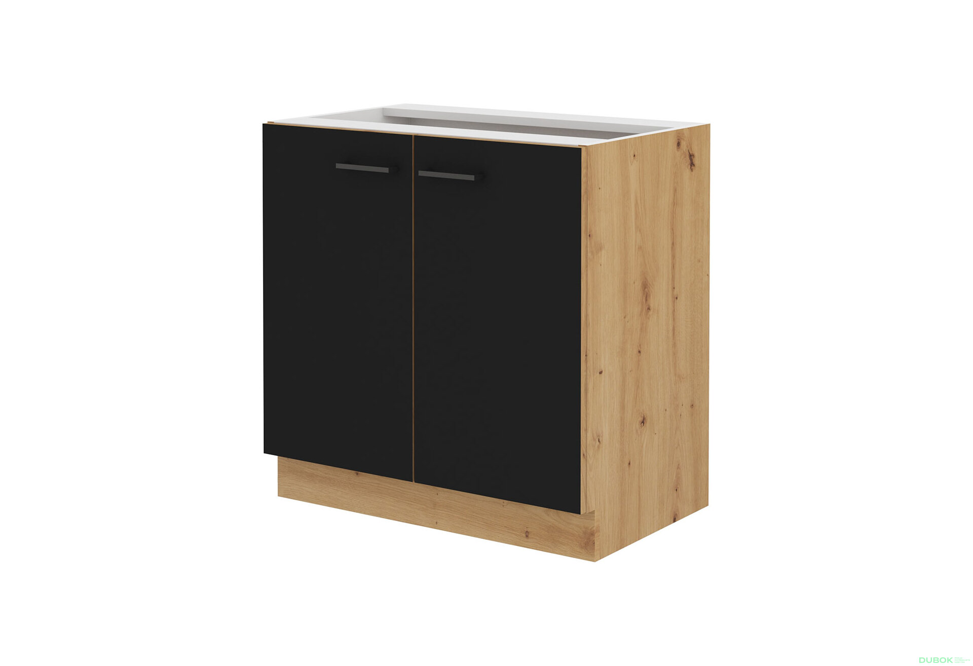 Obrázek 5346 - Kuchyňská sestava 3.0 m dub artisan / černý mat Modena