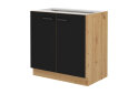 Obrázek 5346 - Kuchyňská sestava 3.0 m dub artisan / černý mat Modena