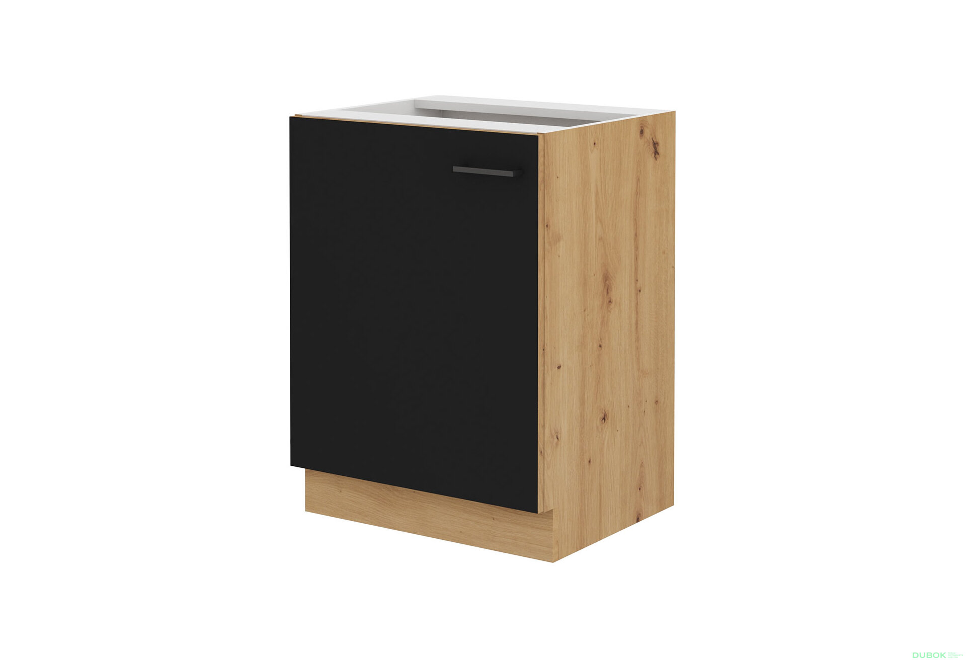 Obrázek 5347 - Kuchyňská sestava 1.8 m dub artisan / černý mat Modena