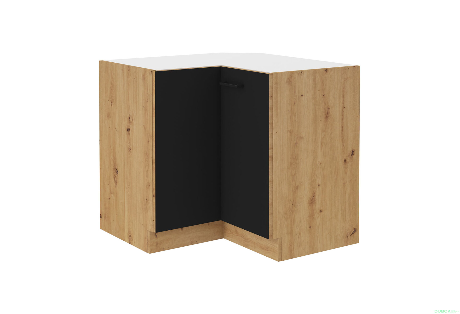 Obrázek 1 - 89x89 DN 1F BB dub artisan / černý mat Modena