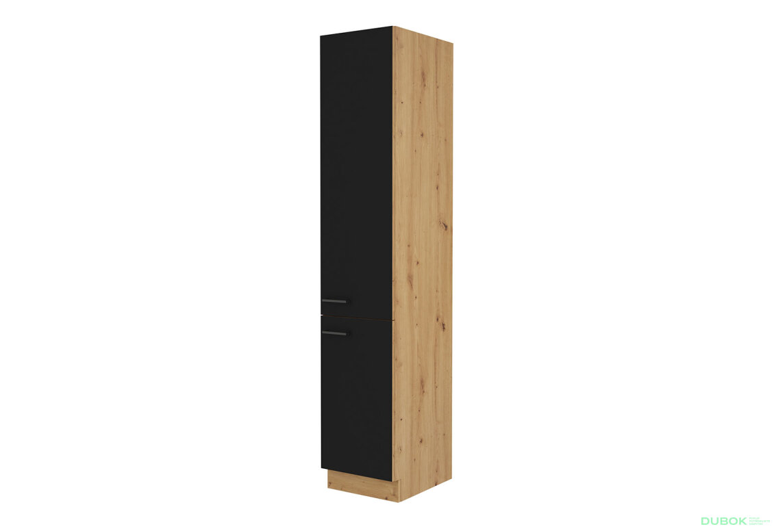 Obrázek 5360 - Kuchyňská sestava 3.0 m dub artisan / černý mat Modena