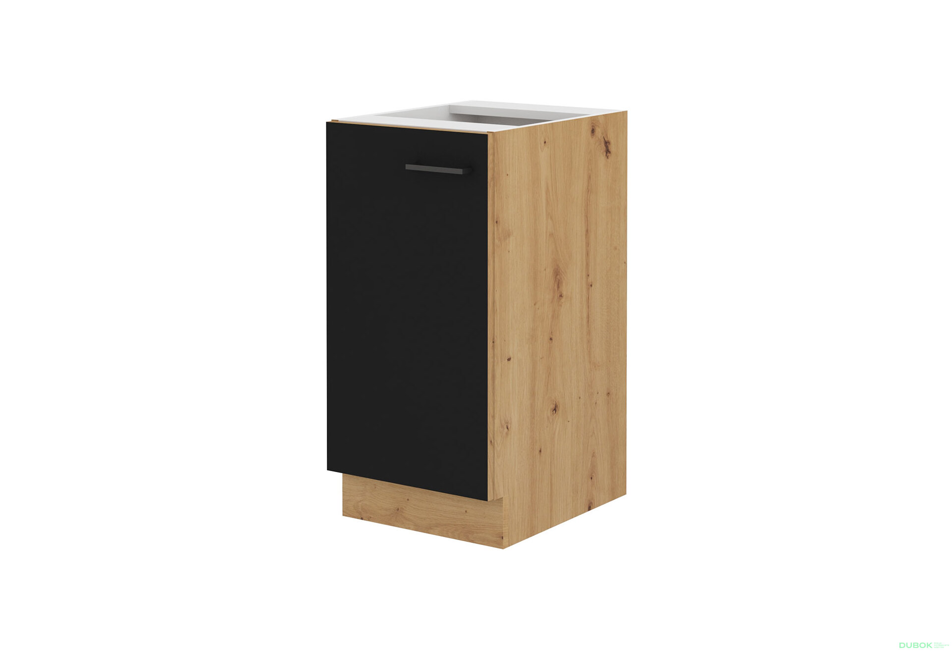 Obrázek 5365 - Kuchyňská sestava 2.4 m dub artisan / černý mat Modena