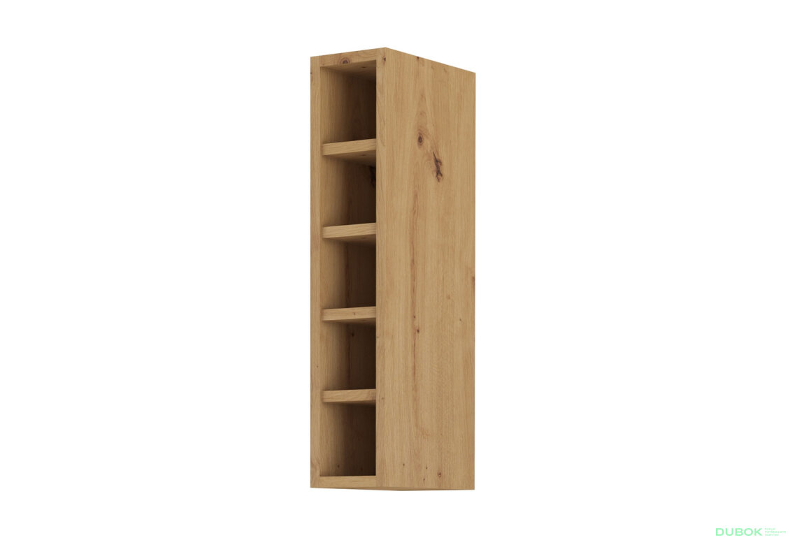 Obrázek 5376 - Kuchyňská sestava 2.7x2.4 m dub artisan / černý mat Modena