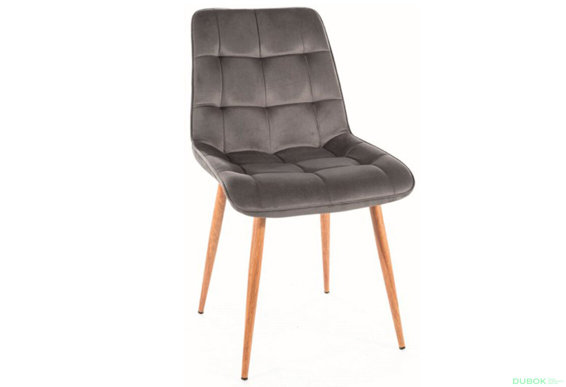 Obrázek 2 - Židle Chic D Velvet šedý Bluvel 14