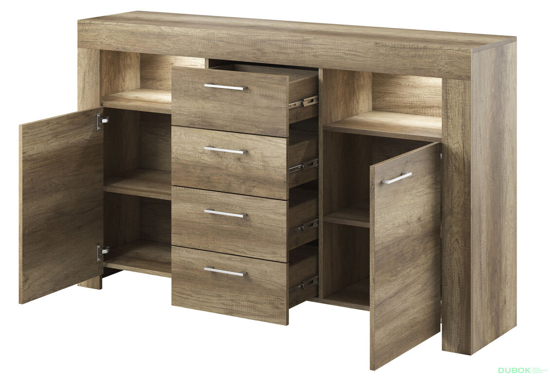 Obrázek 2 - Komoda SK155 Sky country šedá