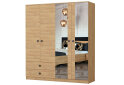 Obrázek 1 - Skříň 4D Lux hickory přírodní + černá Idczak meble