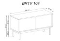 Obrázek 2 - TV stolek BRTV104 jackson hickory / grafit Basic