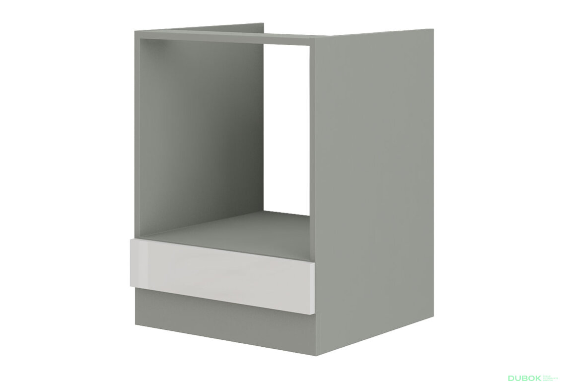 Obrázek 5001 - Kuchyňská sestava 1.9x1.7 m Bianca šedý platinový / bílý lesk