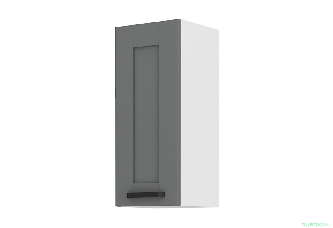 Obrázek 4564 - Kuchyňská sestava 1.2+2.4 m Luna bílý / dust grey